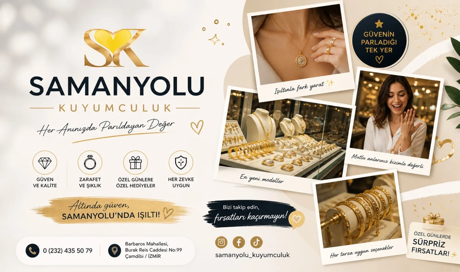 Samanyolu Kuyumculuk kampanya banner tasarımı